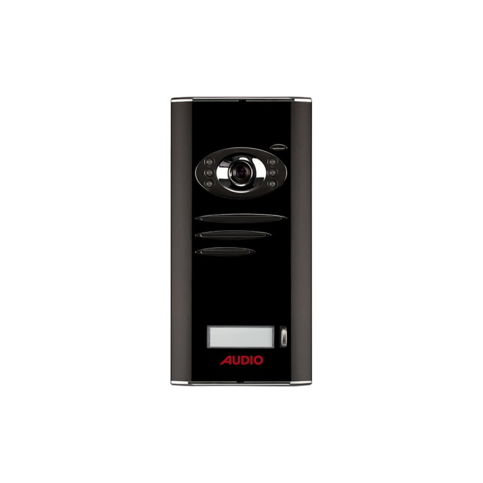 AUDIO BUS PLUS 1 BUTON KAMERALI ZİL PANELİ SİYAH