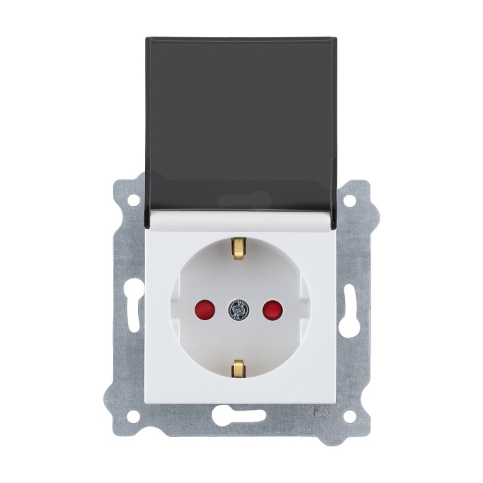 EXEN KAREL BEYAZ ÇOCUK KOR.KAP. TOPRAKLI PRİZ ÇERÇEVESİZDİR 