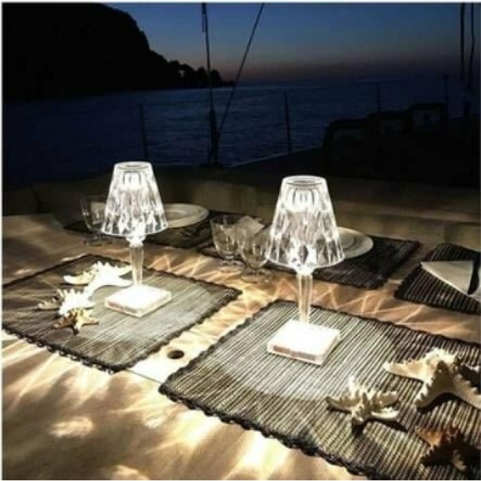 CATA TOKYO ÜÇ RENK ŞARJLI DİMMERLİ MASA LAMBASI ESKİ