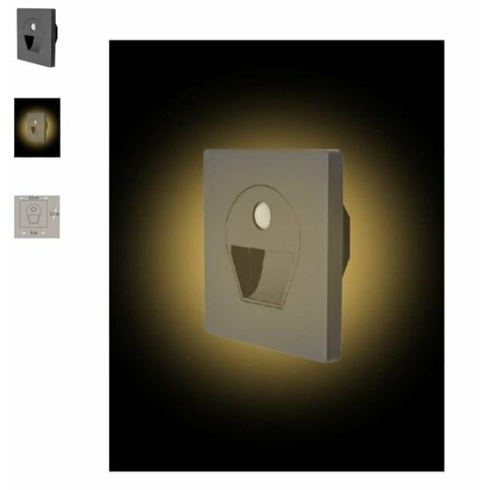 CATA 1W G.IŞIĞI SENSÖRLÜ KOR. MERDİVEN ARM. (FÜME KASA)