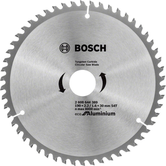 Bosch Alüminyum Daire Testere Bıçağı 190x30 mm 54 Diş