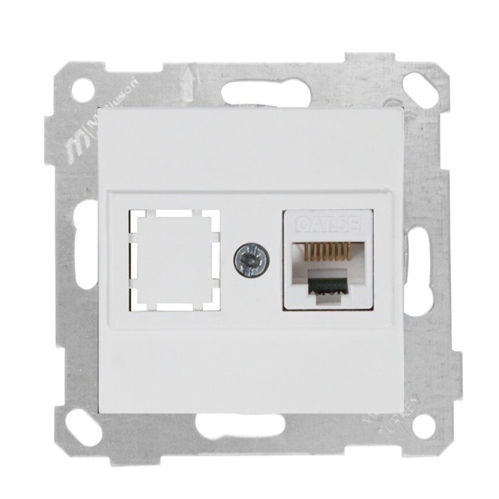 RİTA BEYAZ DATA PRİZİ 1*RJ45 (CAT5E) (MKZ)