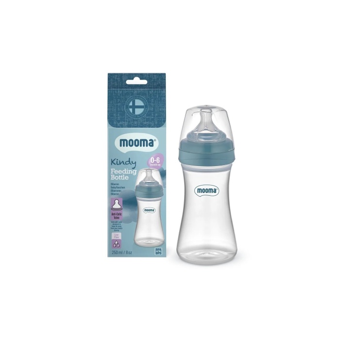Biberon Anti Kolik Biberon 250 ml Kapaklı Biberon 0 - 6 Ay (Yavaş Akış)