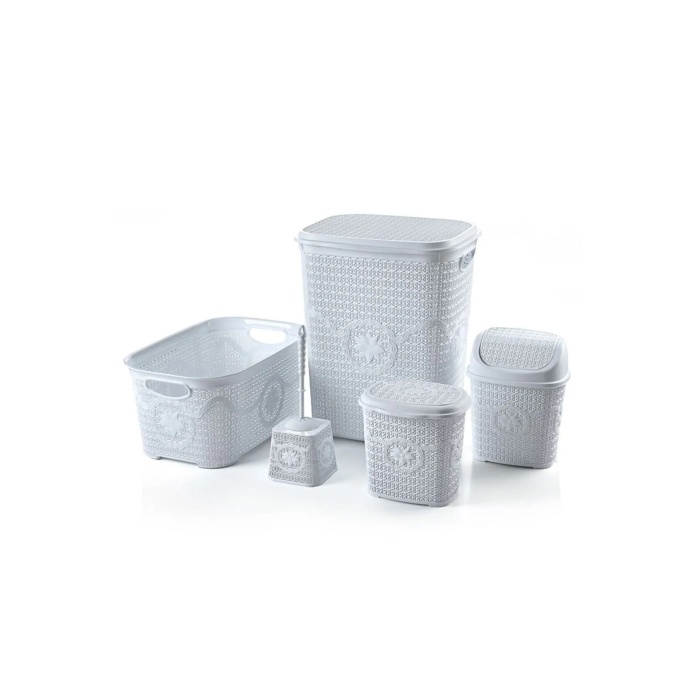 Çeyiz Seti Rattan 5 Parça Örgülü Çeyiz Seti
