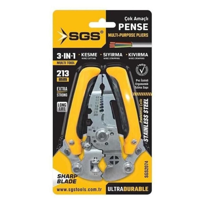 Sgs 2074 Çok Amaçlı Elektrikçi Pense Seti