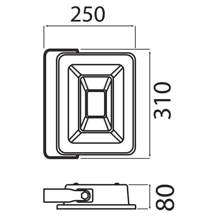 HOROZ PARS-200W BEYAZ LED PROJEKTÖR