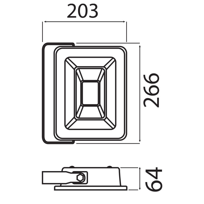 HOROZ PARS-100W BEYAZ LED PROJEKTÖR