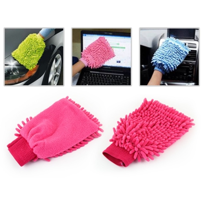 Mikrofiber Temizlik Eldiveni - Araç Yıkama Eldiveni Oto Yıkama Temizleme Cila Eldiveni