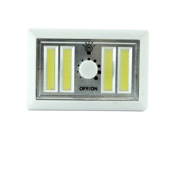 4 Ledli Pilli Led Lamba Güç Ayarlı Led Portatif Lamba Led Işık - Mıknatıslı Yapışkanlı