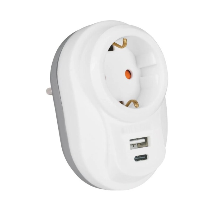 NILSON AKIM KORUMALI BEYAZ U-C FİŞ-PRİZ (NİLSON)