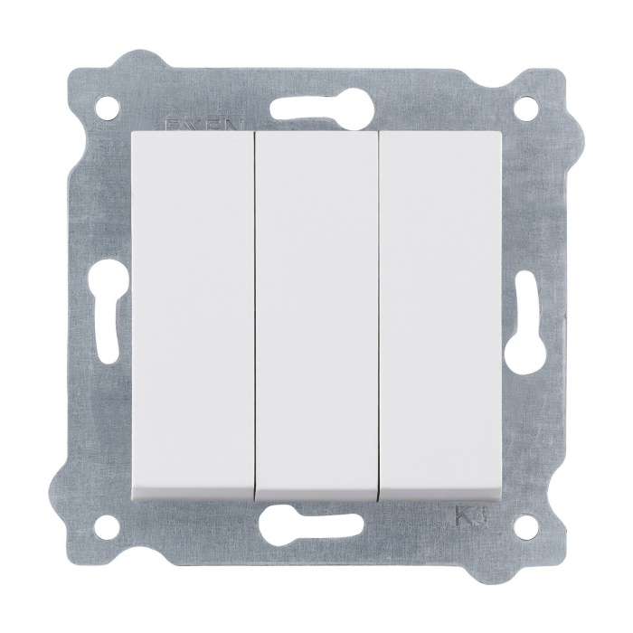 EXEN KAREL BEYAZ ÜÇLÜ ANAHTAR (MKZ)