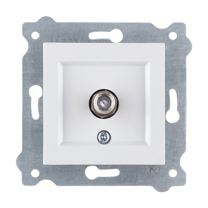 EXEN KAREL BEYAZ UYDU PRİZİ F KONNEKTÖR (MKZ)