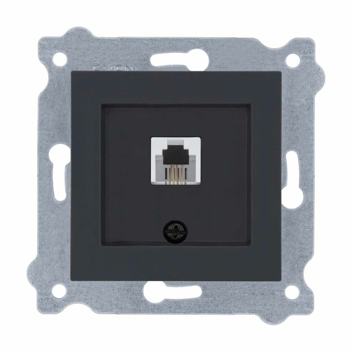 EXEN KAREL FÜME NÜMERİS TELEFON PRİZİ (MKZ) (623K KABLOLU)