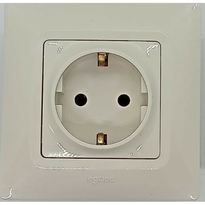 LEGRAND SALBEI TOPRAKLI PRİZ KREM