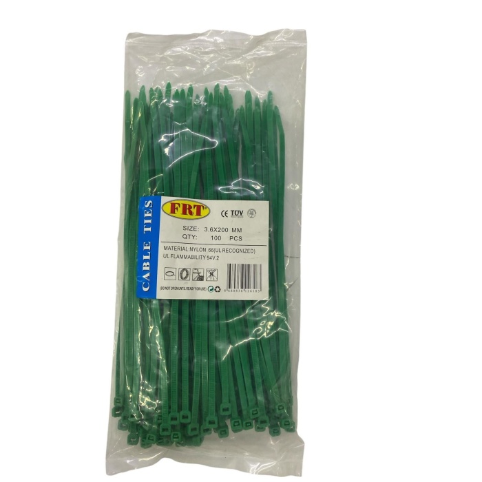 Ennalbur FRT Yeşil 3,6X200 Kablo Bağı