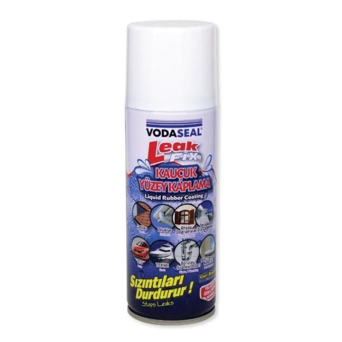 Vodaseal Leak Fix Kauçuk İzolasyon Spreyi 200 ml Beyaz