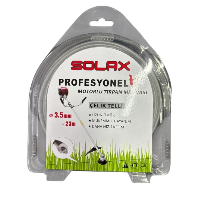 Solax Çelik Telli Tırpan Misinası 3,5 mm 23 Metre