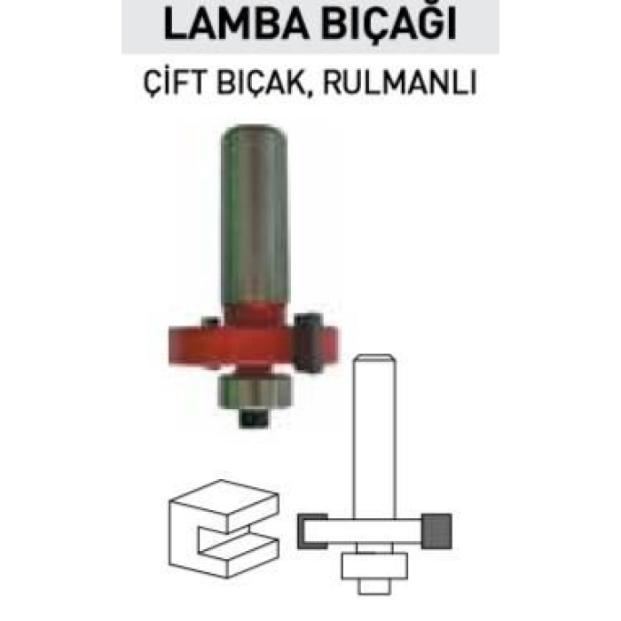 Topshop 14446 Çift Bıçak Rulmanlı Freze Lamba Bıçağı 4X12 mm