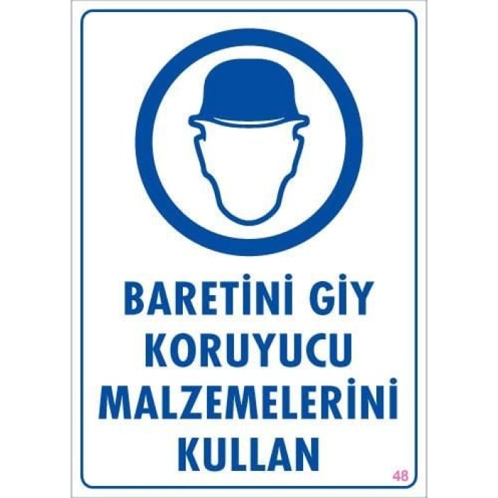 Baret Giy Uyarı Levhası 25x35 KOD:48