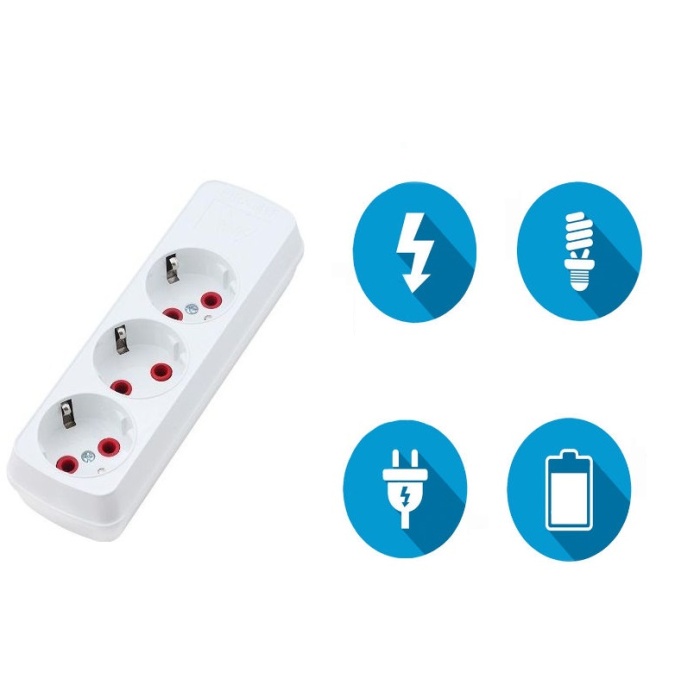 Topraklı 3lü Priz 10 Metre