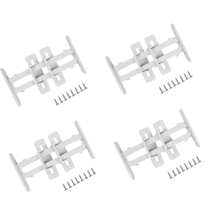 4 Adet Bebek Çocuk Koruma Kilidi - Dolap Çekmece Kilidi Sürgülü Kilit