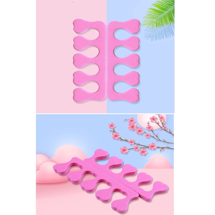 5 Adet Pedikür El Ayak Parmak Ayırıcı Tırnak Boyama Yumuşak Köpük Ayak Sedye