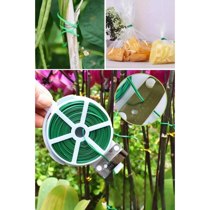 50 Metre Çok Amaçlı  Bitki Saksı Kablo Sabitleme Teli