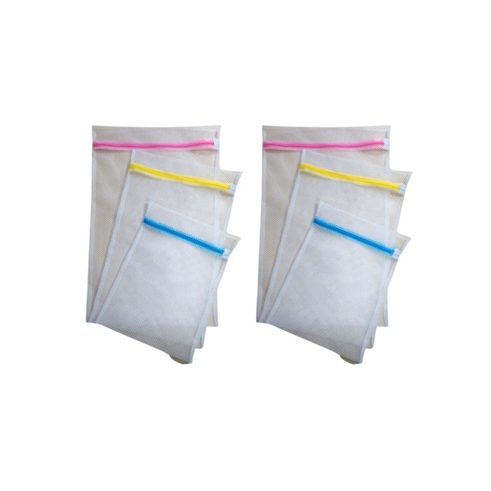 3&amp;#39;lü Çamaşır Yıkama Filesi Set Renkli Fermuarlı Pratik Çamaşır Yıkama Filesi Seti 3 Boy