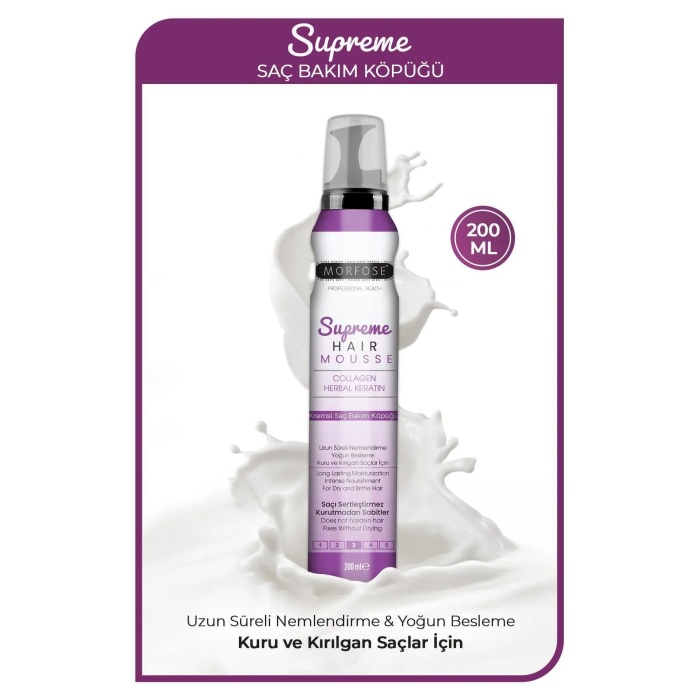 Supreme Saç Köpük 200 ML - Nemlendirme - mrfs