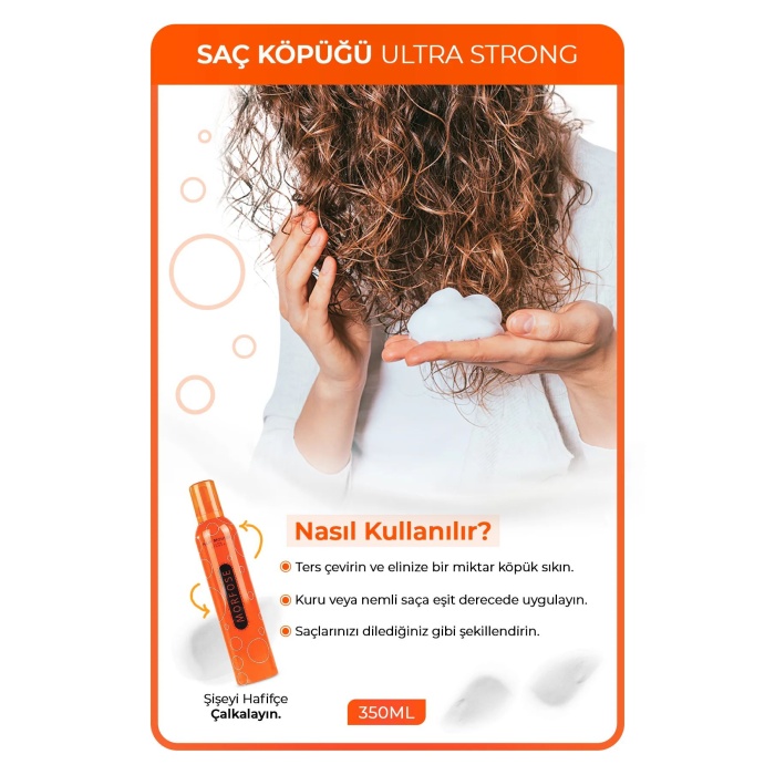 Ultra Strong Saç Köpük 350 ML - Ultra Güçlü Tutuş - mrfs