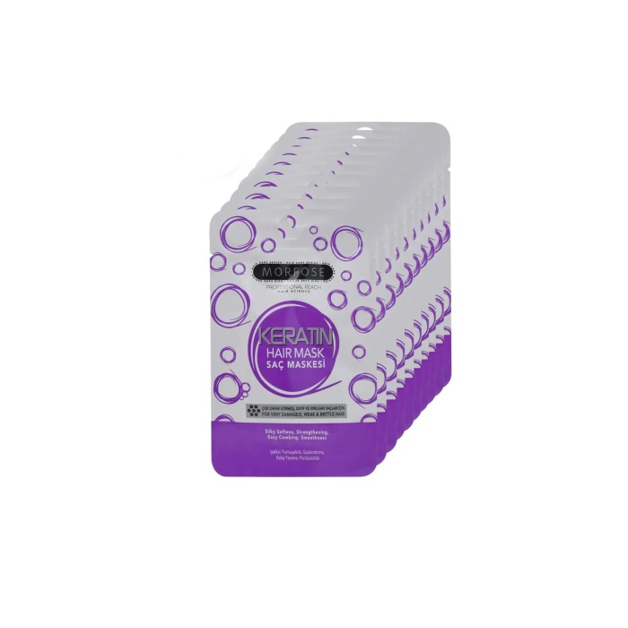 Keratin Saç Maskesi 25 ML (24 ADET) - Yıpranmış Saçlar İçin - mrfs