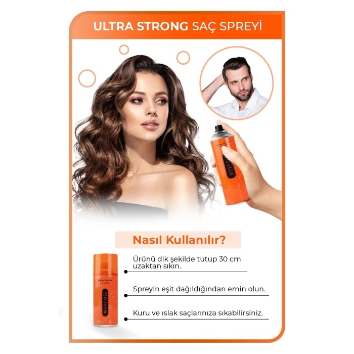 Ultra Strong Saç Spreyi 75 ML - Güçlü Tutuş - mrfs