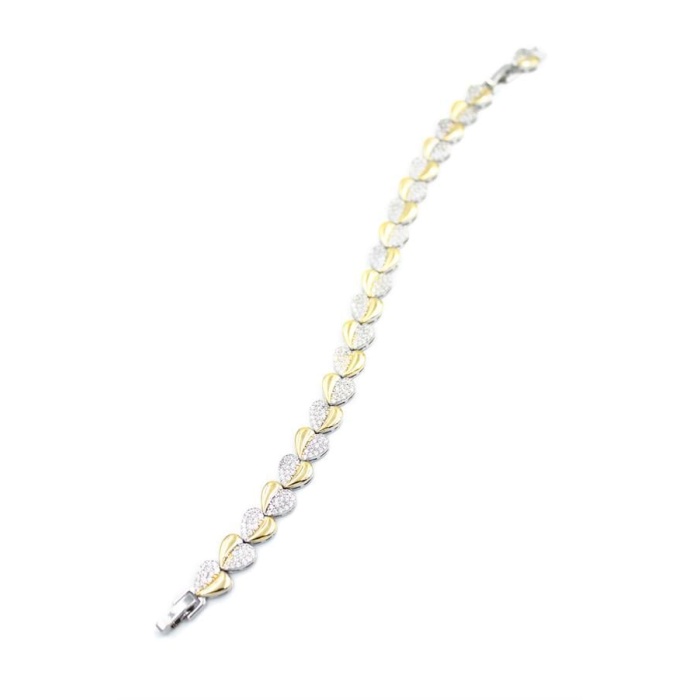 Zirkon Taşlı Bileklik - Gümüş