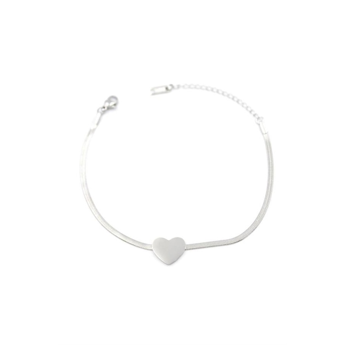 Kalp Bileklik - Gümüş