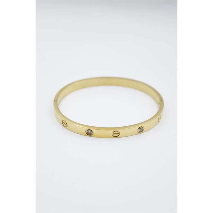 CRT Model Taşlı Bilezik - Altın