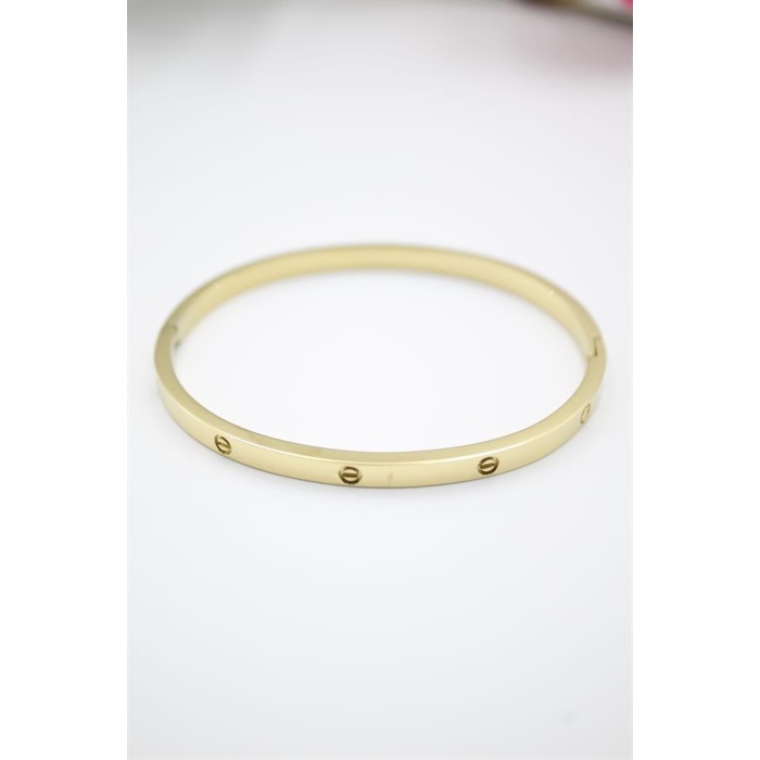 CRT Model Taşsız İnce  Bilezik - Altın