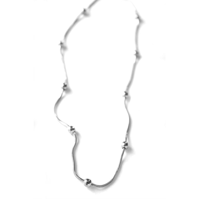 Top Zincir Kolye - Gümüş
