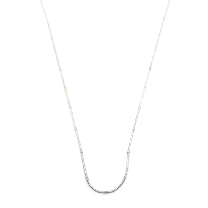 Toplu Yılan Zincir - 60cm - Gümüş