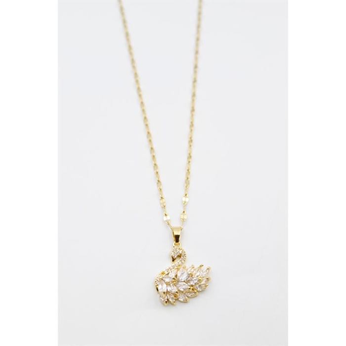 Kuğu Kolye - Altın