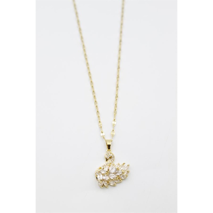 Kuğu Kolye - Altın