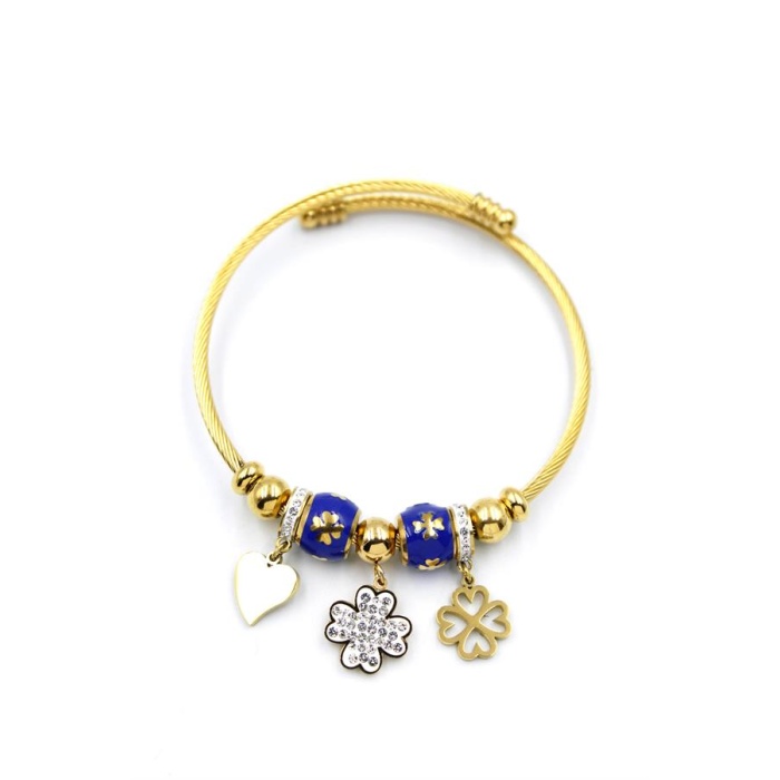 Yonca Charm Bilezik - Altın