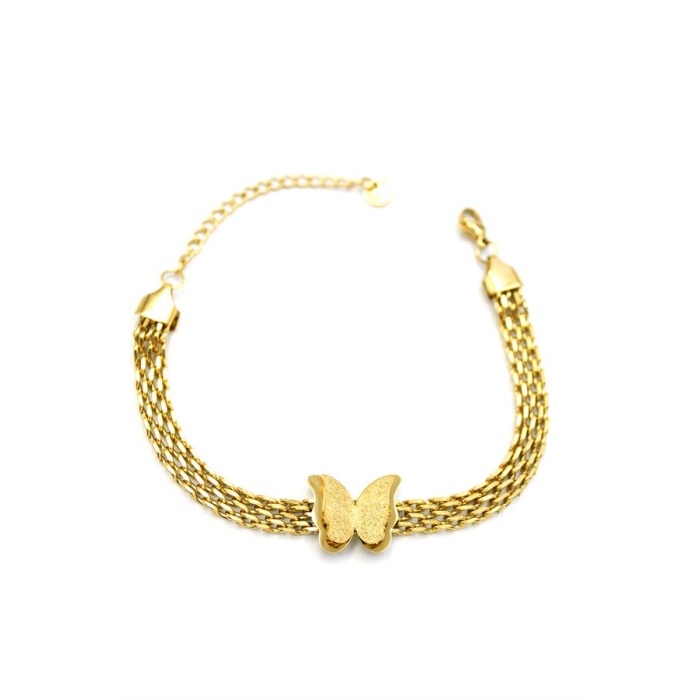 Kelebek Bileklik - Altın