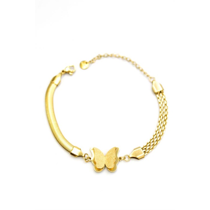 Kelebek Bileklik - Altın
