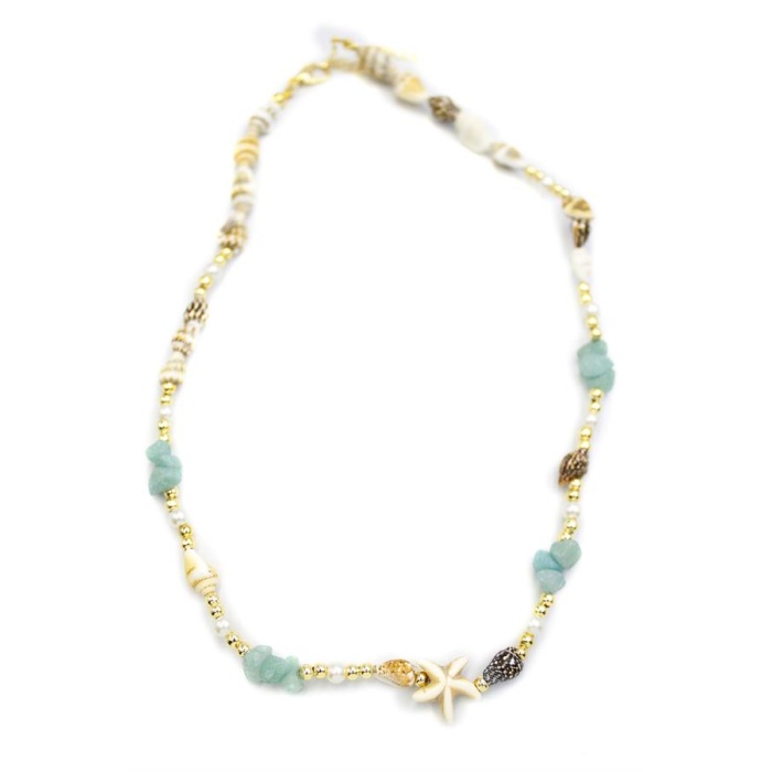 Deniz Yıldızı Kolye - Su Yeşili