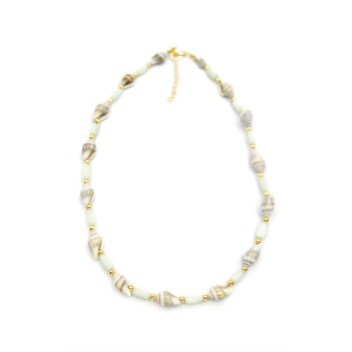 Deniz Kabuğu Kolye - Açık Yeşil