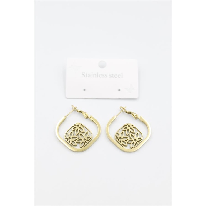 Çiçek Küpe - Altın