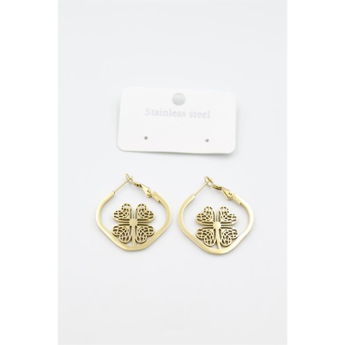 Çiçek Küpe - Altın