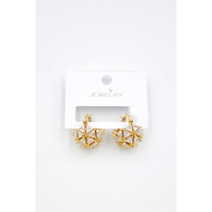 Baget Çanta Küpe - Altın