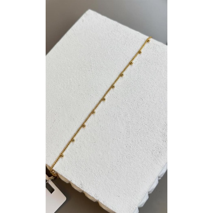 Boncuklu Yıldız Bileklik - Altın