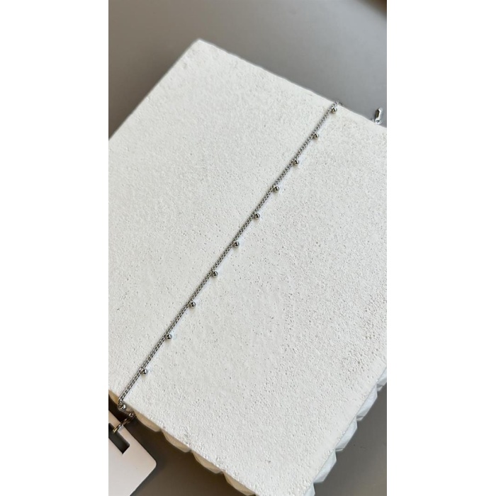 Boncuklu Yıldız Bileklik - Gümüş